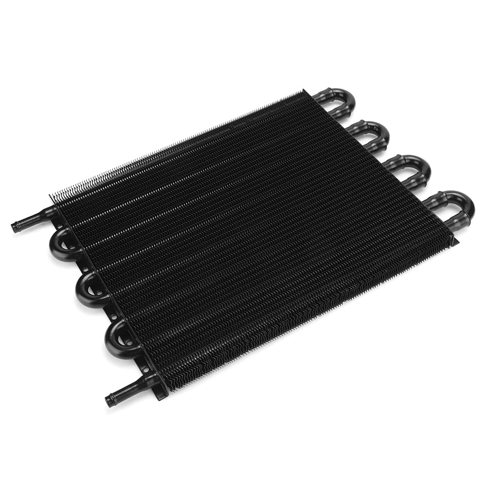 Effizienter Getriebeölkühler-Kühler für die Autopflege, Verbesserter Schutz, Schwarzes Aluminium, 4/8 Reihen, 1 Satz (8 Reihen - schwarz)