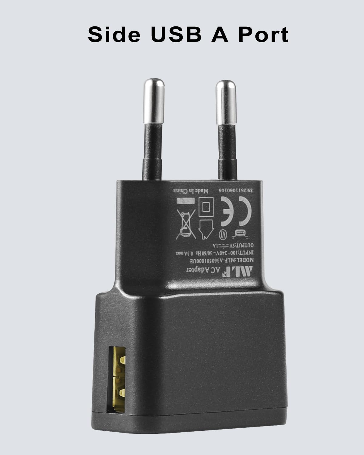 Zestaw 2 ładowarek USB, 5 V 1 A 5 W adapter sieciowy AC na DC, do kamer IP, tabletów, odtwarzaczy MP3, czytników e-booków, smartfonów, elektronarzędzi i wielu innych, kolor czarny