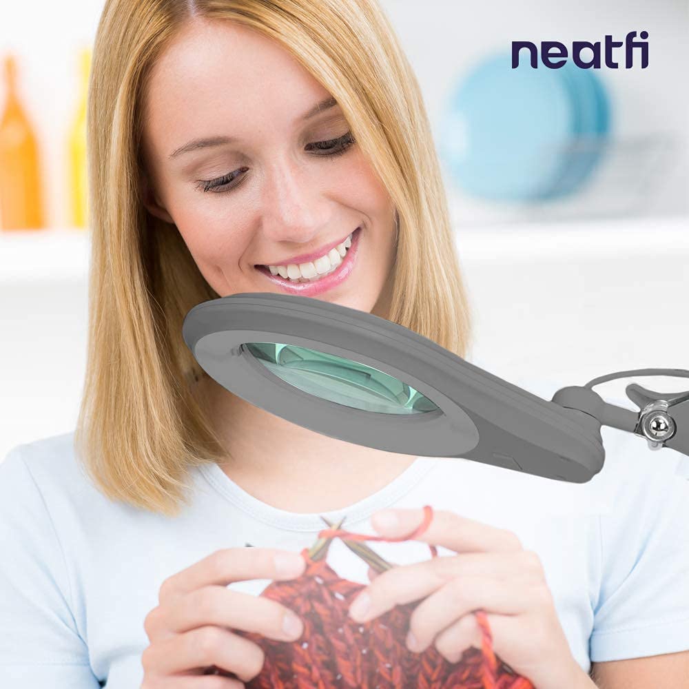 Nieuw model) Neatfi Bifocals 1.200 lumen Super LED Vergrootlamp met