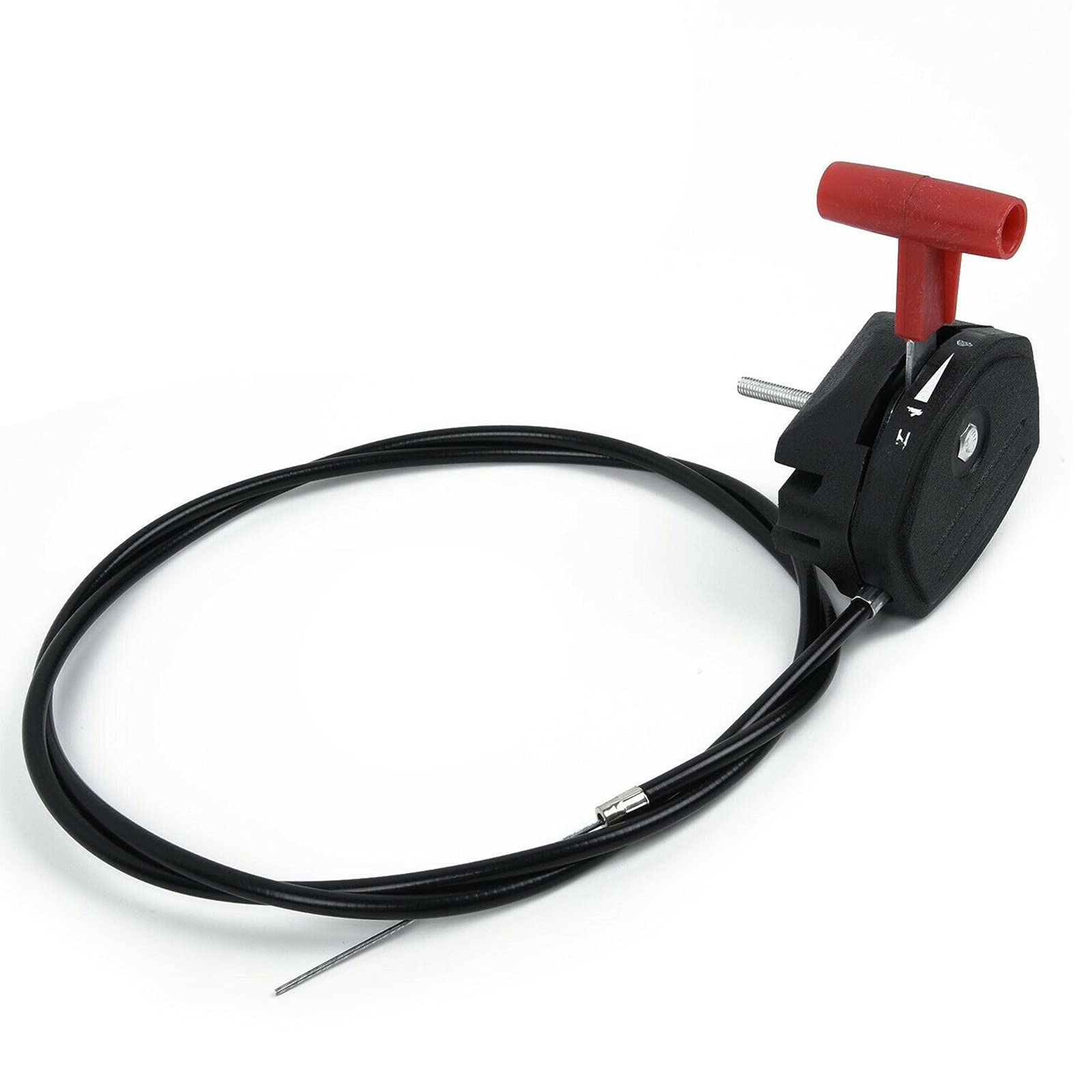 Câble Accélérateur Universal Tondeuse à Gazon - 142cm - Remplacement Facile - Noir/Rouge