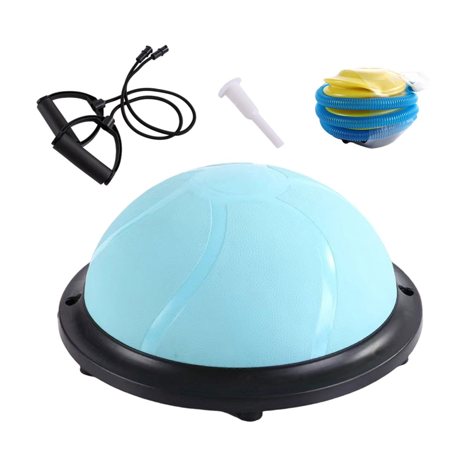 harayaa Balance Ball Allenamento Corpo Intero con Base Antiscivolo Emisferica E Bande Elastiche Pompa Inclusa Materiale PVC PP TPE Resistente Adatto per Eserc