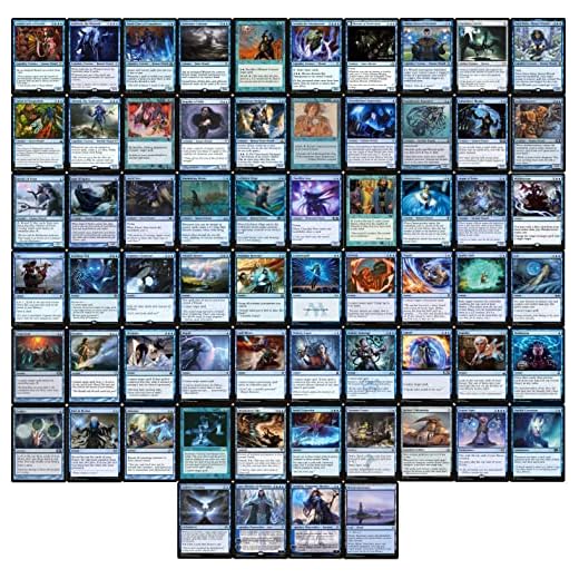 Wizard Commander Deck - Mono Blue - EDH - 100 Card - Custom Magic The Gathering Deck - Very Strong!