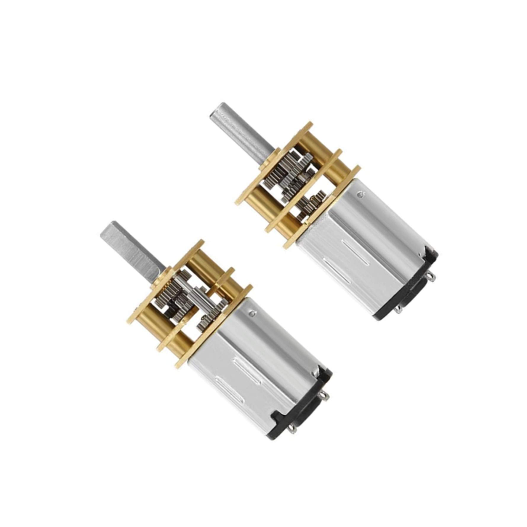 Motorreductor DC 3V N20 Con Caja De Cambios Metálica - Velocidad Ajustable 15-1000 RPM, Ideal Para Robots, Proyectos DIY