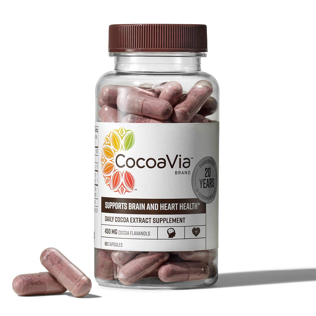 CocoaVia Heart and Brain Supplement, Memory and Circulation Booster