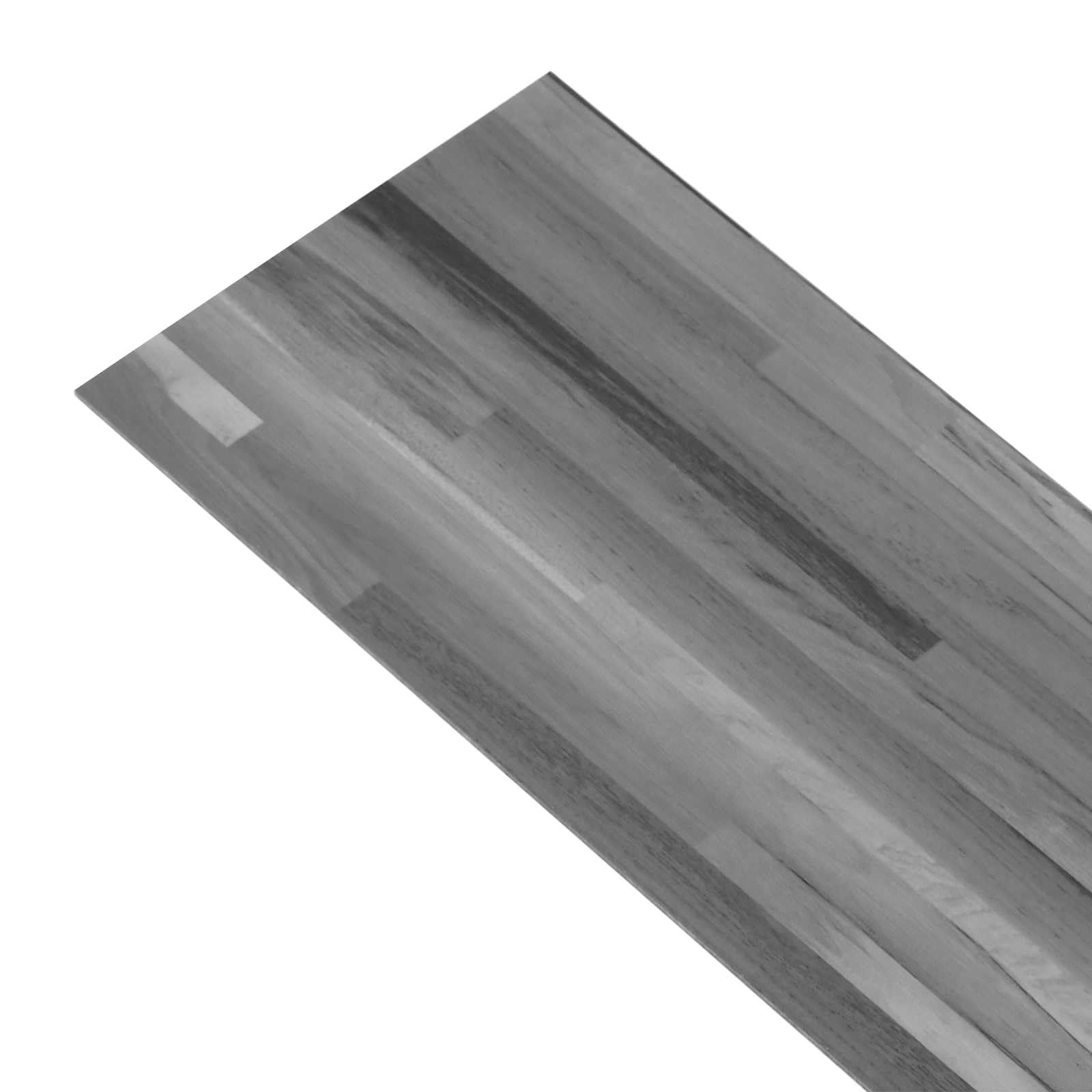 Tavole da pavimento, 18 pezzi, grigio PVC, laminato, 5,26 m², per interni, soggiorno, camera da letto, cucina, con moderno effetto legno e facile da incollare