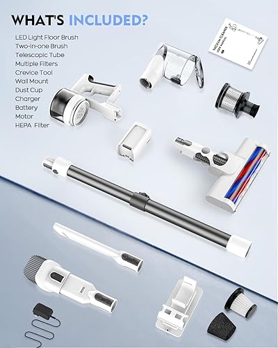 Miniatura 7 de Aspiradora inalámbrica, con batería de 2200 mAh y cabezales múltiples rotados