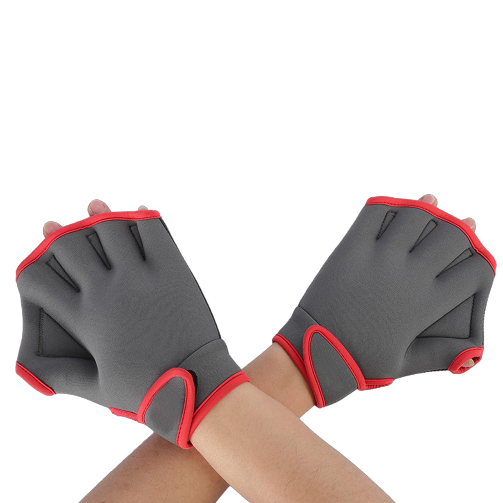 Cressi Swim Gloves, Guanti Palmati in Neoprene per Il Nuoto e l'Allenamento Unisex Adulto, Blu, S