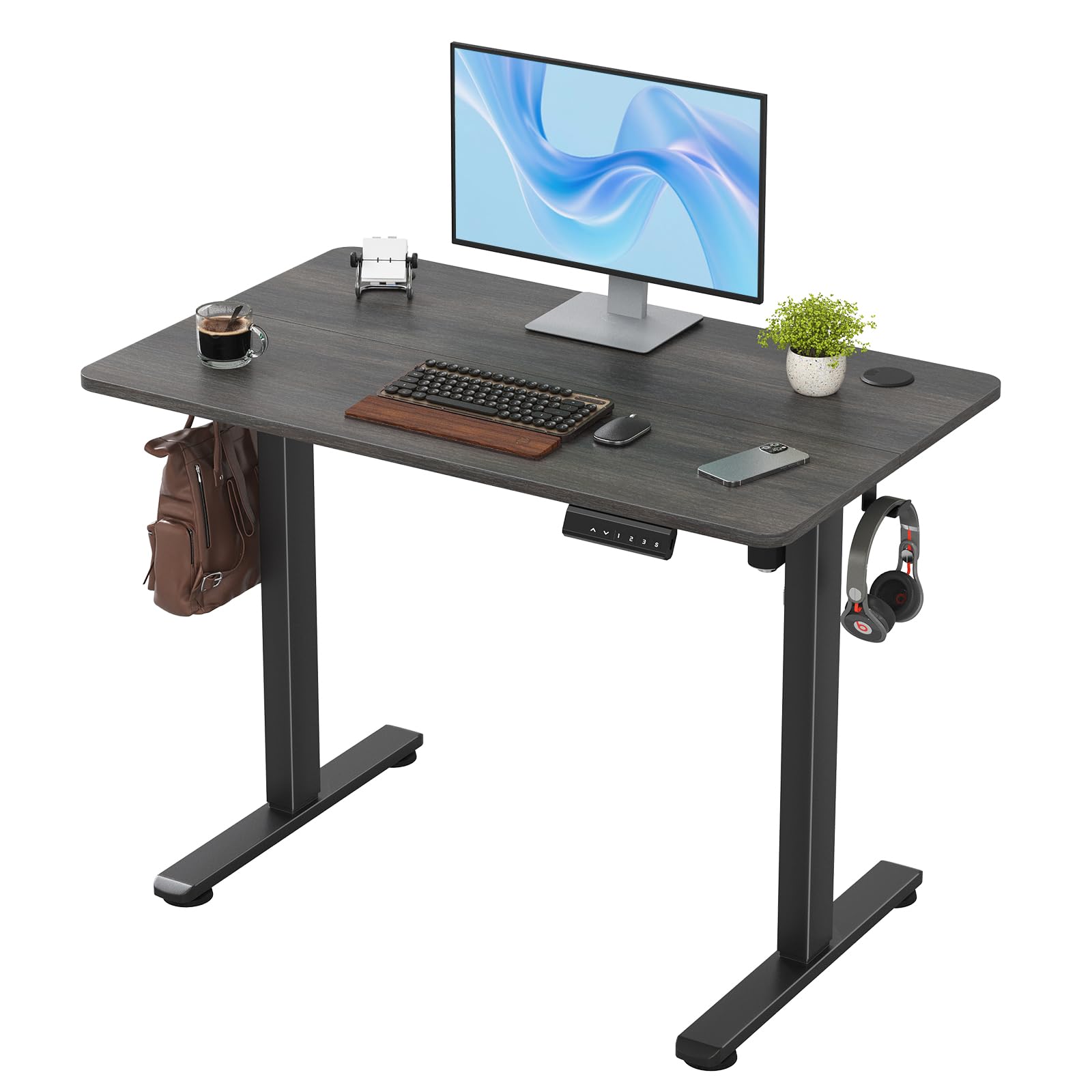 スタンディングデスク 電動昇降デスクメモリー機能付きPCデスクブラック Amazon | STARY 電動昇降デスク スタンディングデスク メモリー機能