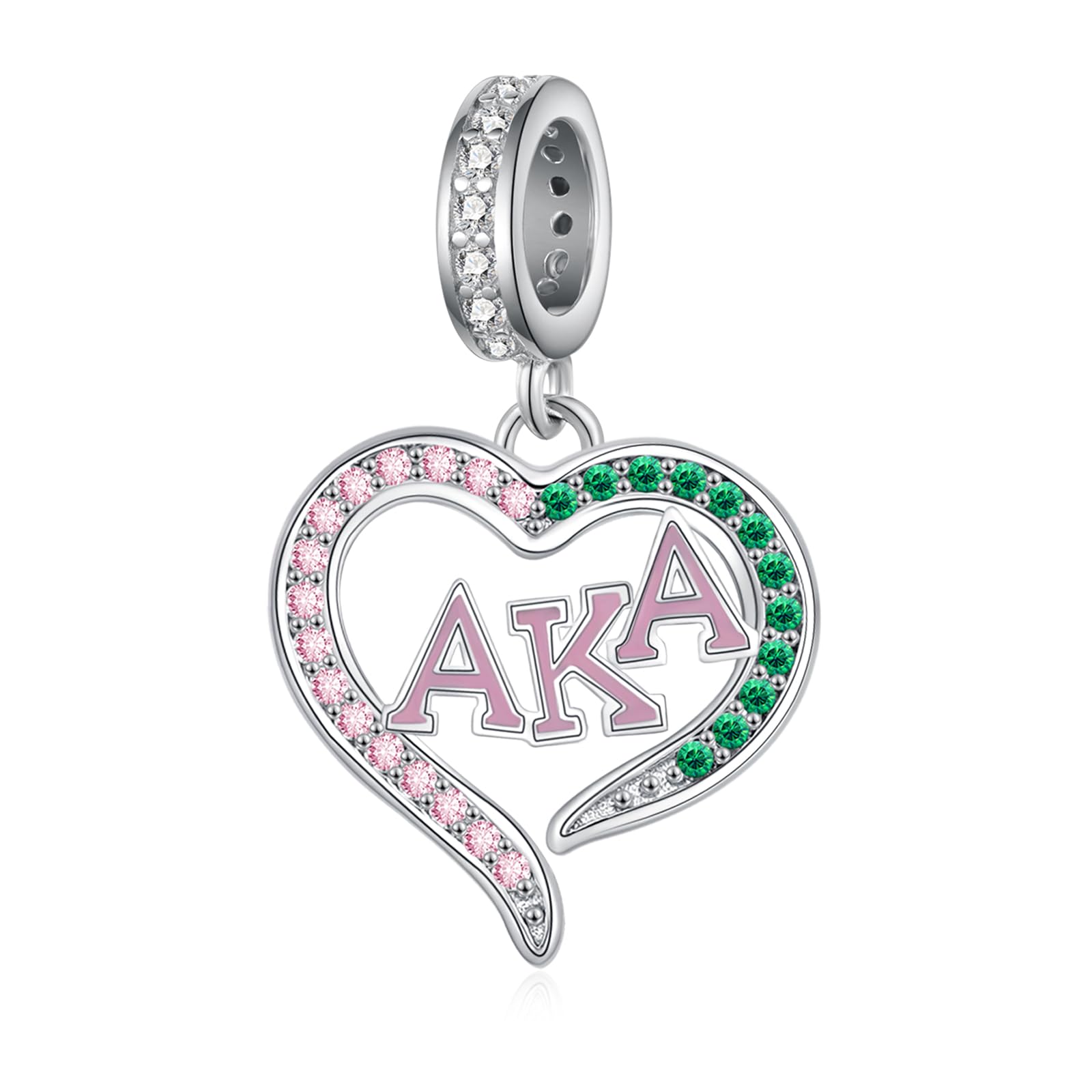 Cujiesp AKA/Sgrho/ZPB/OES Sorority Gifts 925 Sterling Silver Sorority Paraphernalia Charm Gifts Jewelry for Women