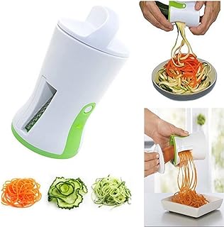 REFURBISHHOUSE 1 pz Spirale Imbuto Grattugia Verdura ABS in Acciaio Inox Carota Cetriolo Affettatrice Chopper Verdura Spirale Lama Cutter