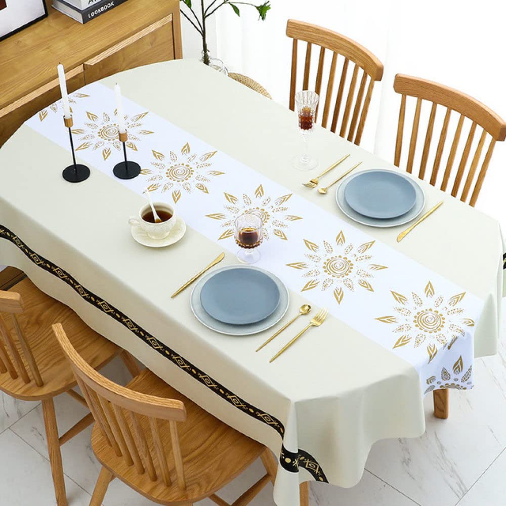 Nappe de cuisine géométrique imperméable pour vos repas en famille