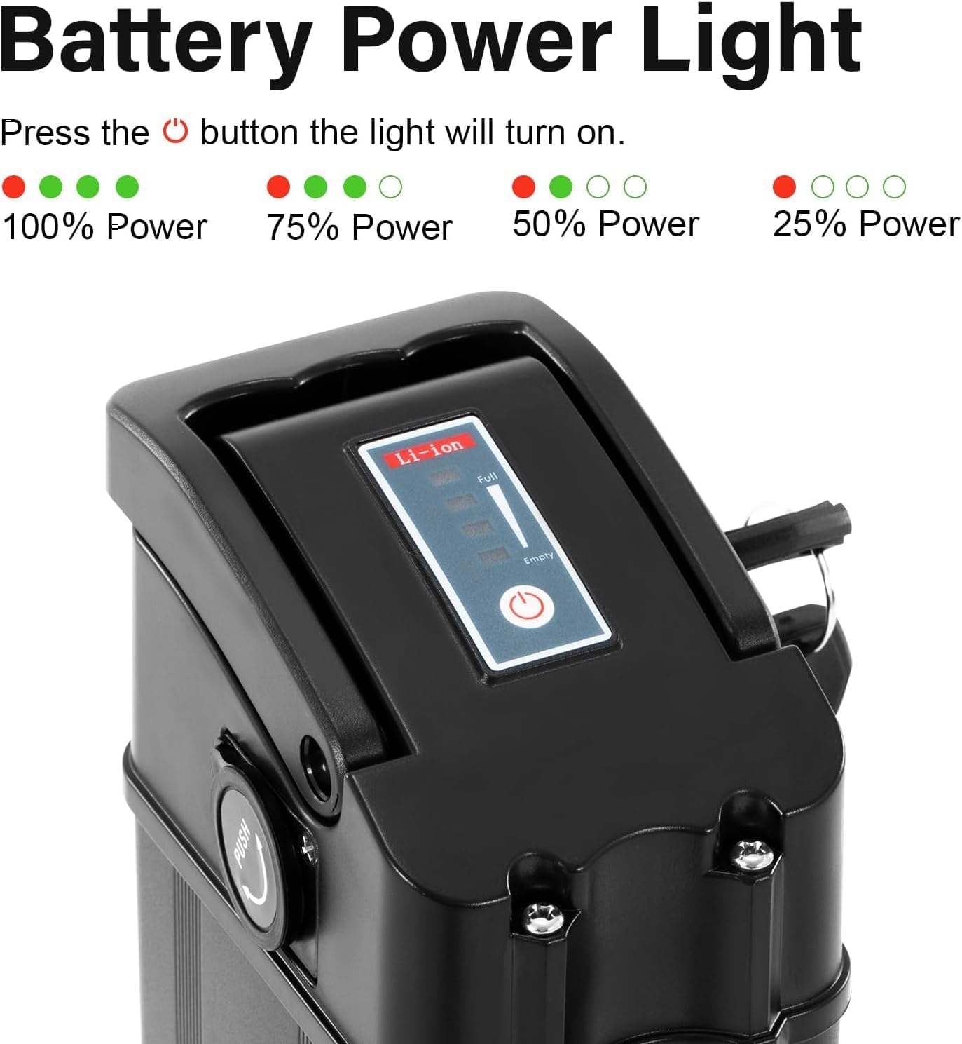 Yose Power Ebike Battery 36V 13Ah for 800W/ 750W/ 500W/ 350W/ 250W /100W Motor Electric Bicycle Compatible with Heybike for Cityscape with BMS and Keys