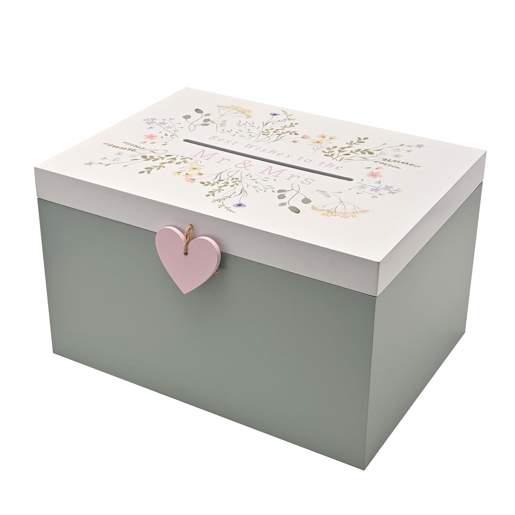 Love story Wedding Card Box - Green