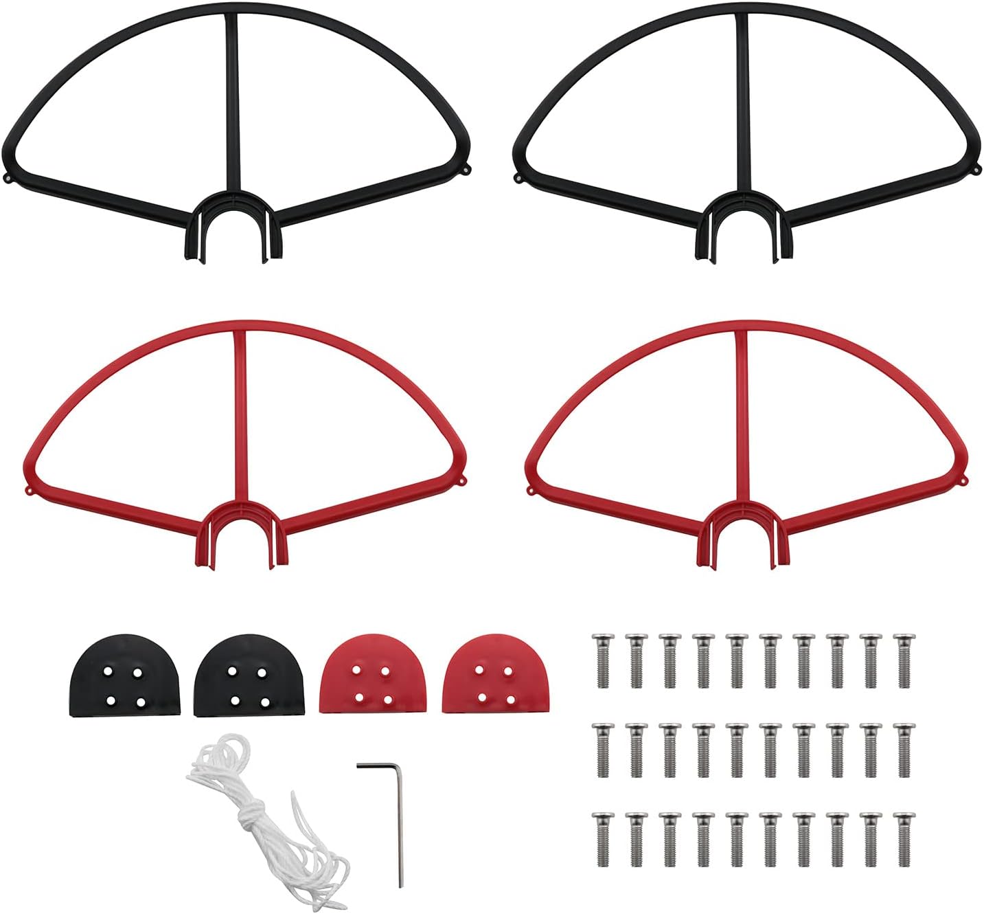 Propeller Protector DGZZI 1Set Red and Black Propeller