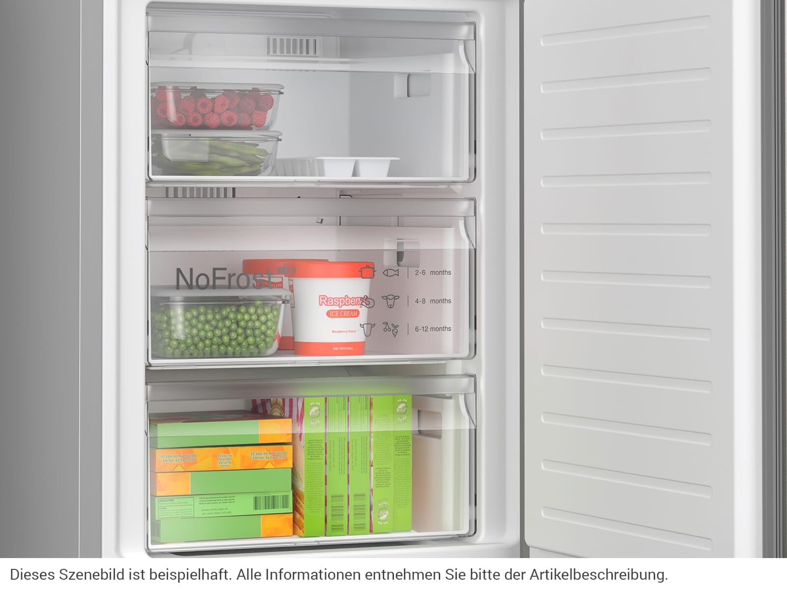 Réfrigérateur combiné pose-libre BOSCH KGN39AIBT SER6 - No Frost - 363 L - inox