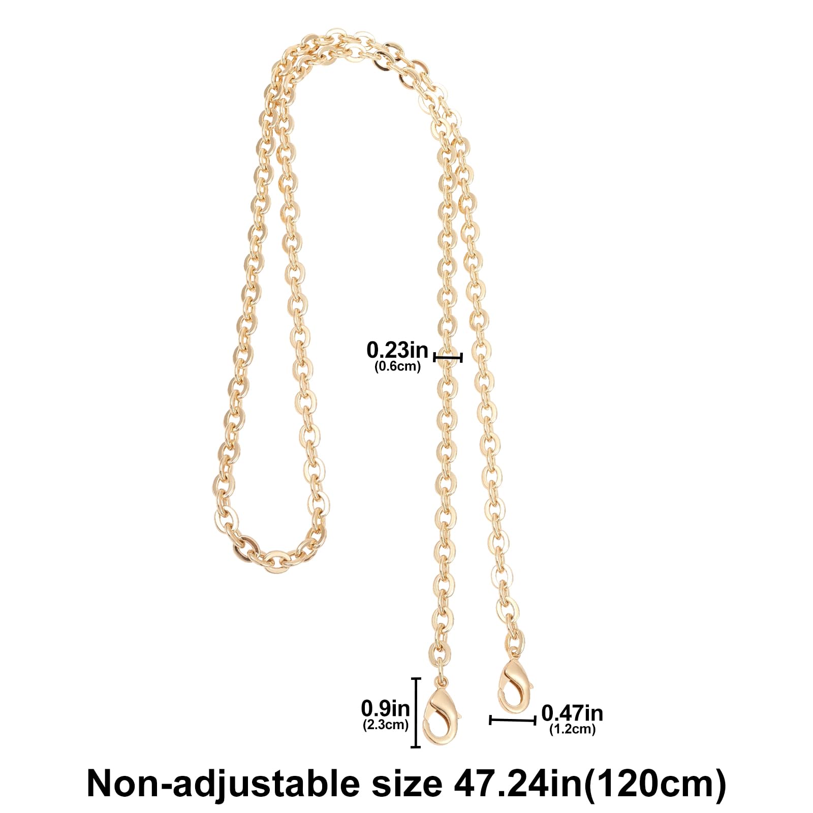 Bag Chain Strap for Handbag Replacement,Gold Purse Chain Accessories Shoulder Straps Crossbody