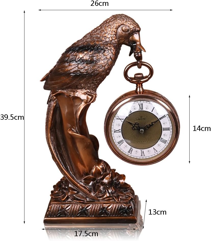Desk Clock and Shelf Clock Mantel/Mantle Rhythm Quartz Clock Eagle Living Room Desk Shelf Clocks Decoration