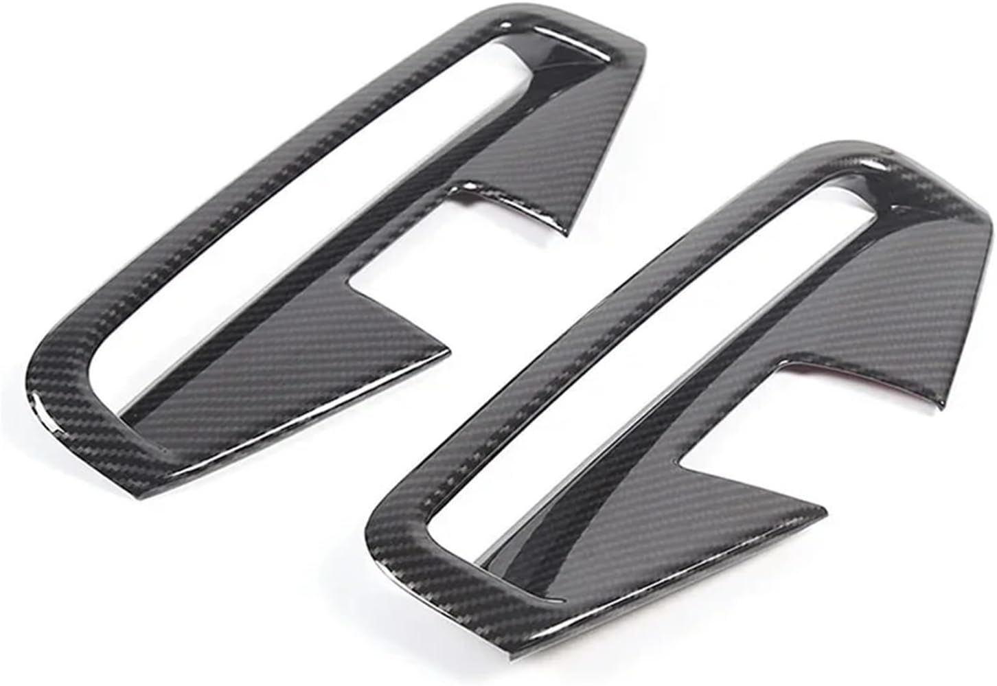 Compatible with BMW 4 Series G22 G23 2021-2024 ABS Carbon Fiber Car Front Fog Light Frame Cover Trim Stickers Accessories(Carbon Fiber)