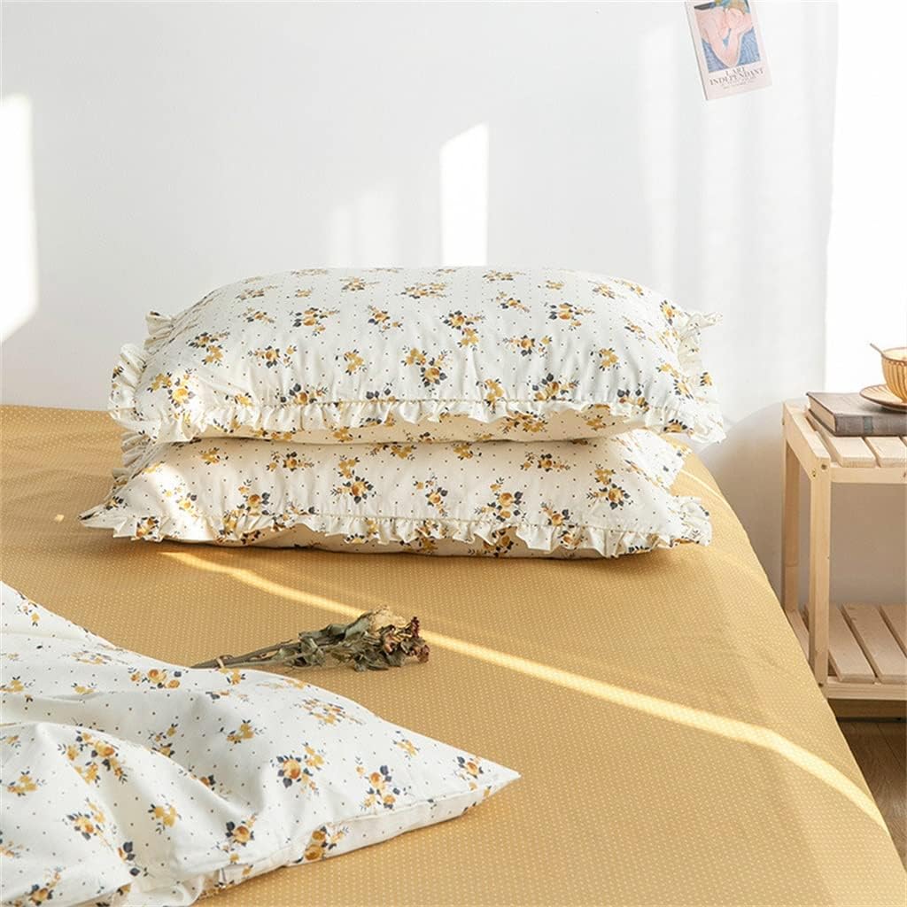 Nordic Small Broken Lace Pillowcase Single Soft Comfortable Sleep Pillowcase Home Bed Decoration