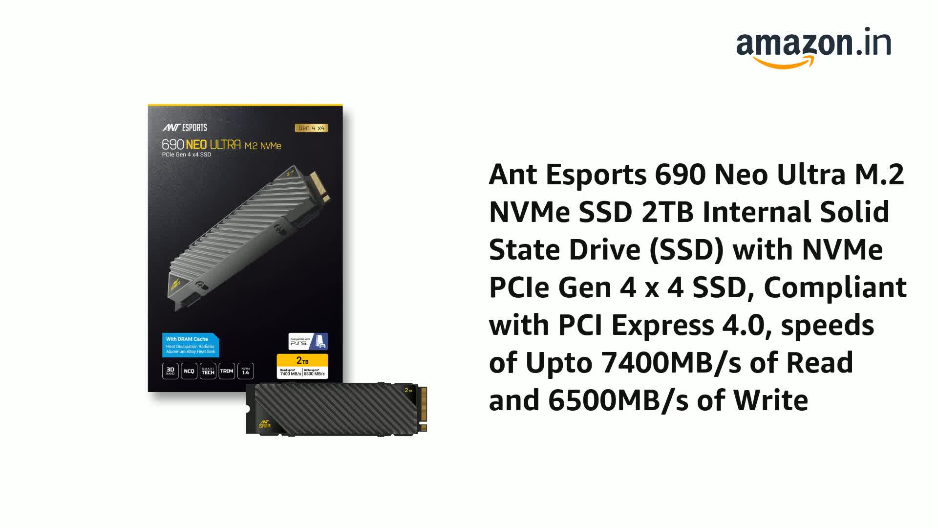 Ant Esports 690 Neo Ultra M.2 NVMe 2TB Internal SSD