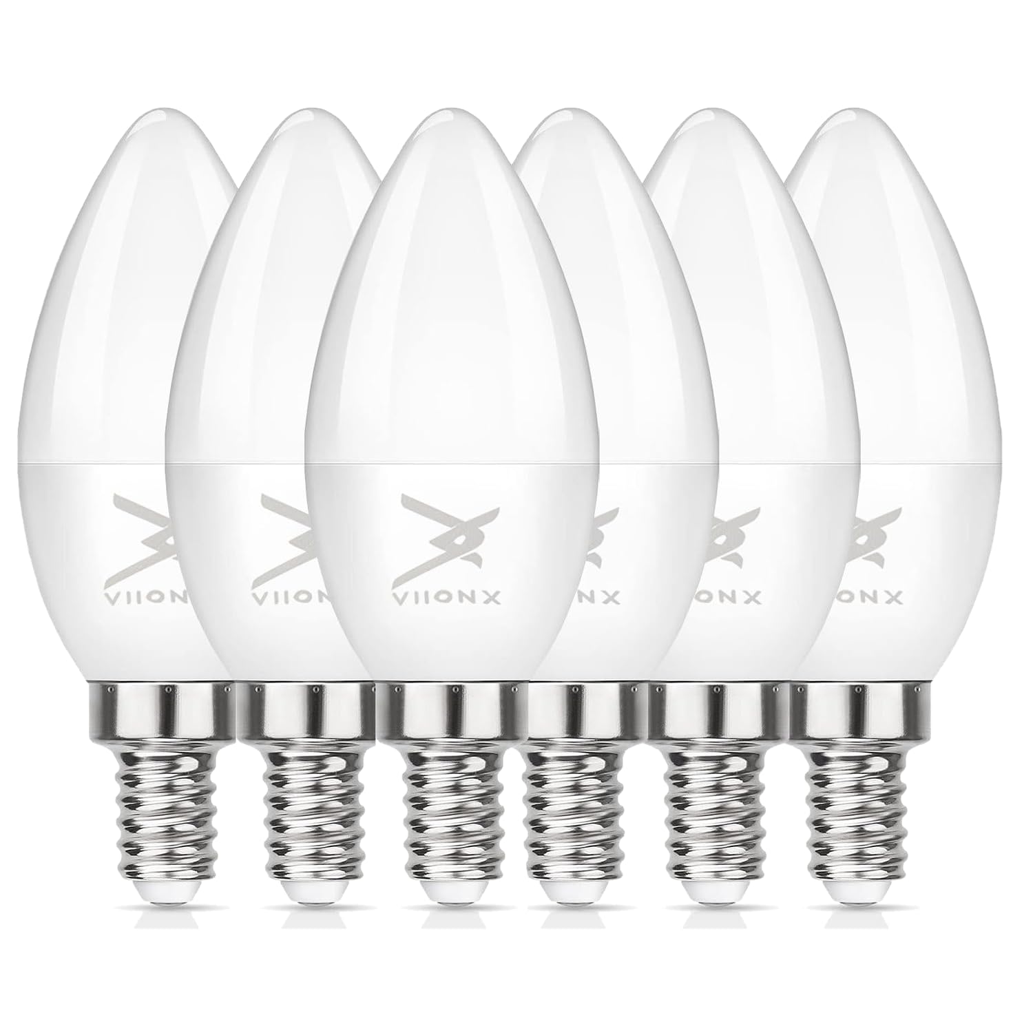 VIIONX E14 LED Light Bulb, 4.9W (40W Equivalent), 470 Lumens, Warm White 2700K, Non-Dimmable