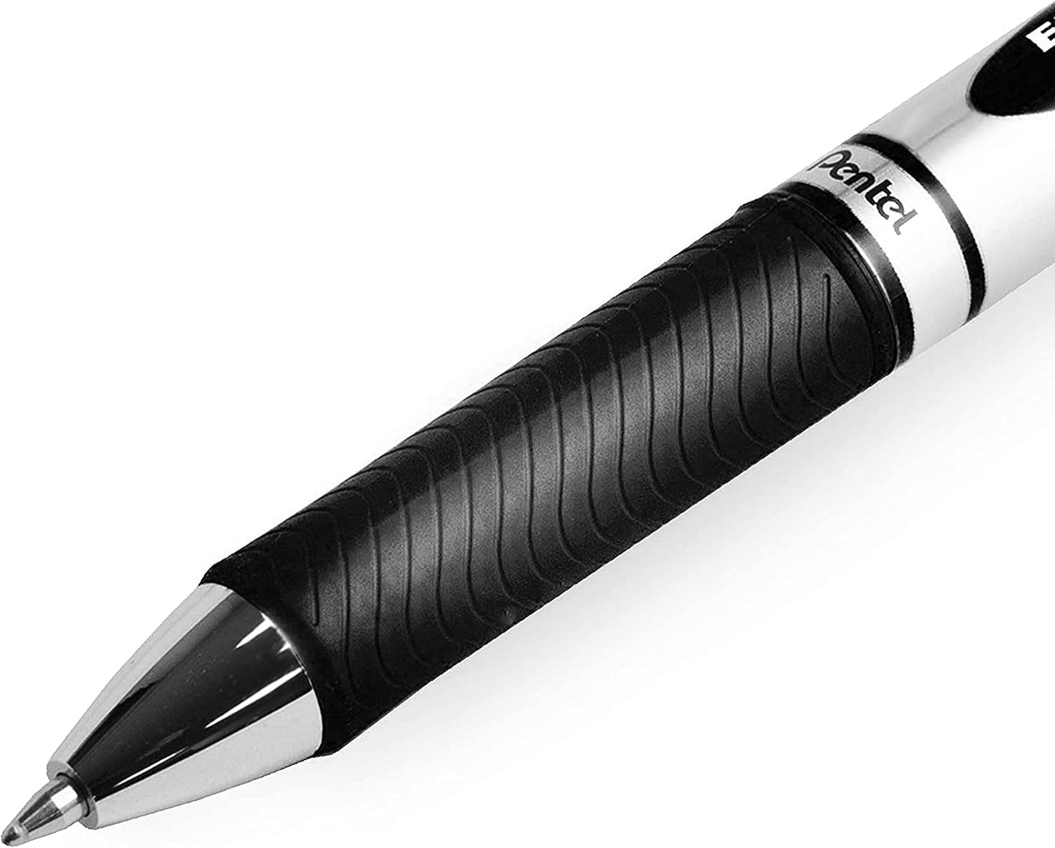 Pentel EnerGel XM BL77 Retractable Liquid Ink Gel Pens - 0.7mm Tip - Black Ink - Pack of 8 - Image 3