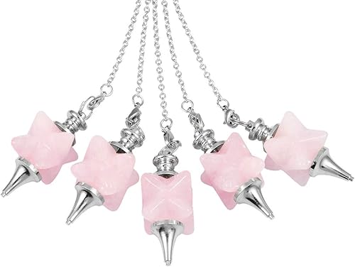 Miniatura 3 de TUMBEELLUWA Péndulo de cristal curativo chakra cuarzo Dowsing energía piedra adivinación reiki meditación equilibrio