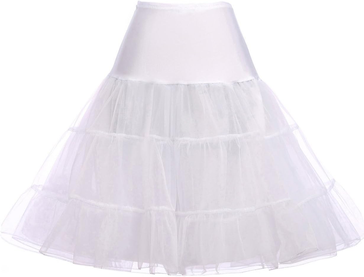 EllieHouse Womens Vintage 1950s Rockabilly Tutu Skirt Crinoline Petticoat P18