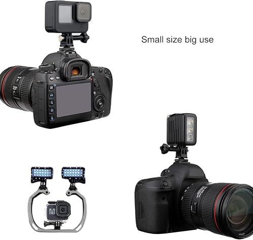 Miniatura 5 de GEPULY Paquete de 4 adaptadores de montaje de zapata fría, soporte de zapata fría con agujero de rosca de 14 pulgadas, para GoPro Hero 13 12 11 10 9