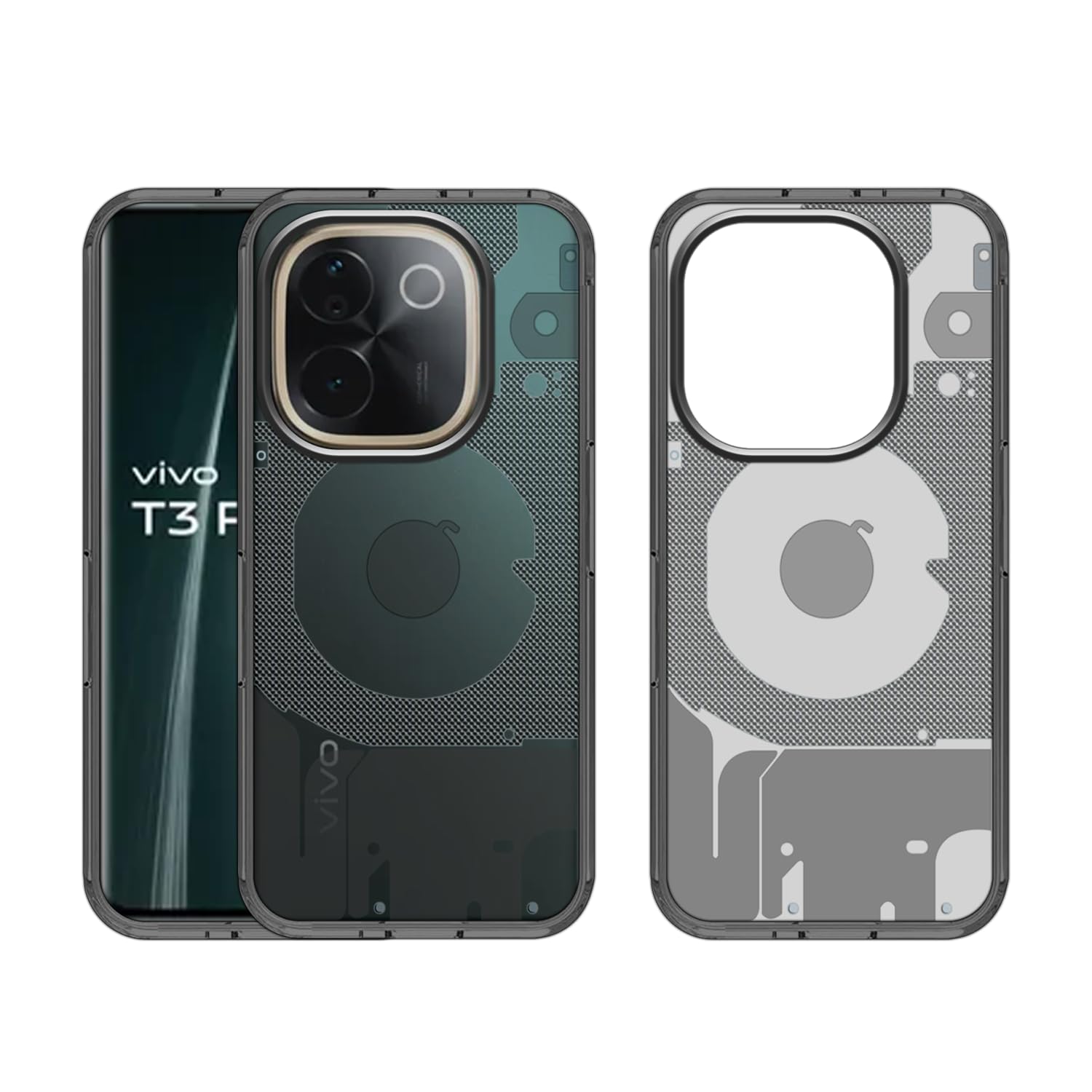 HELLO ZONE Back Case Cover for Vivo T3 Pro 5G /IQOO Z9s Pro 5G -Smoke Grey Transparent (B0DHD29PK8) Amazon Price History, Amazon Price Tracker