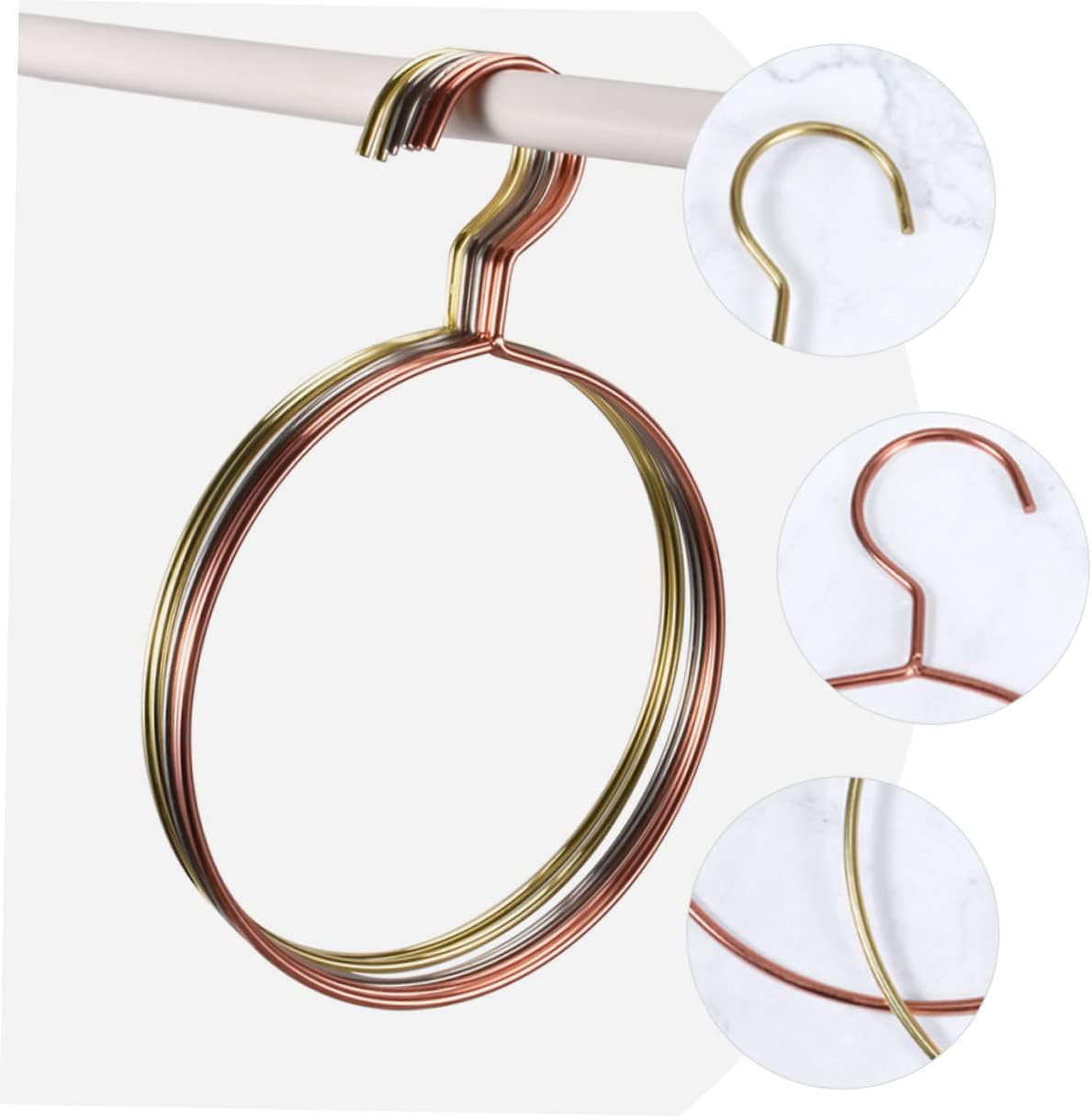 2pcs Multi-Functional Scarf Hanging Rack Scarf Organizer for Closet Versatile Hangers for Neckties Shawls and Belts Storage