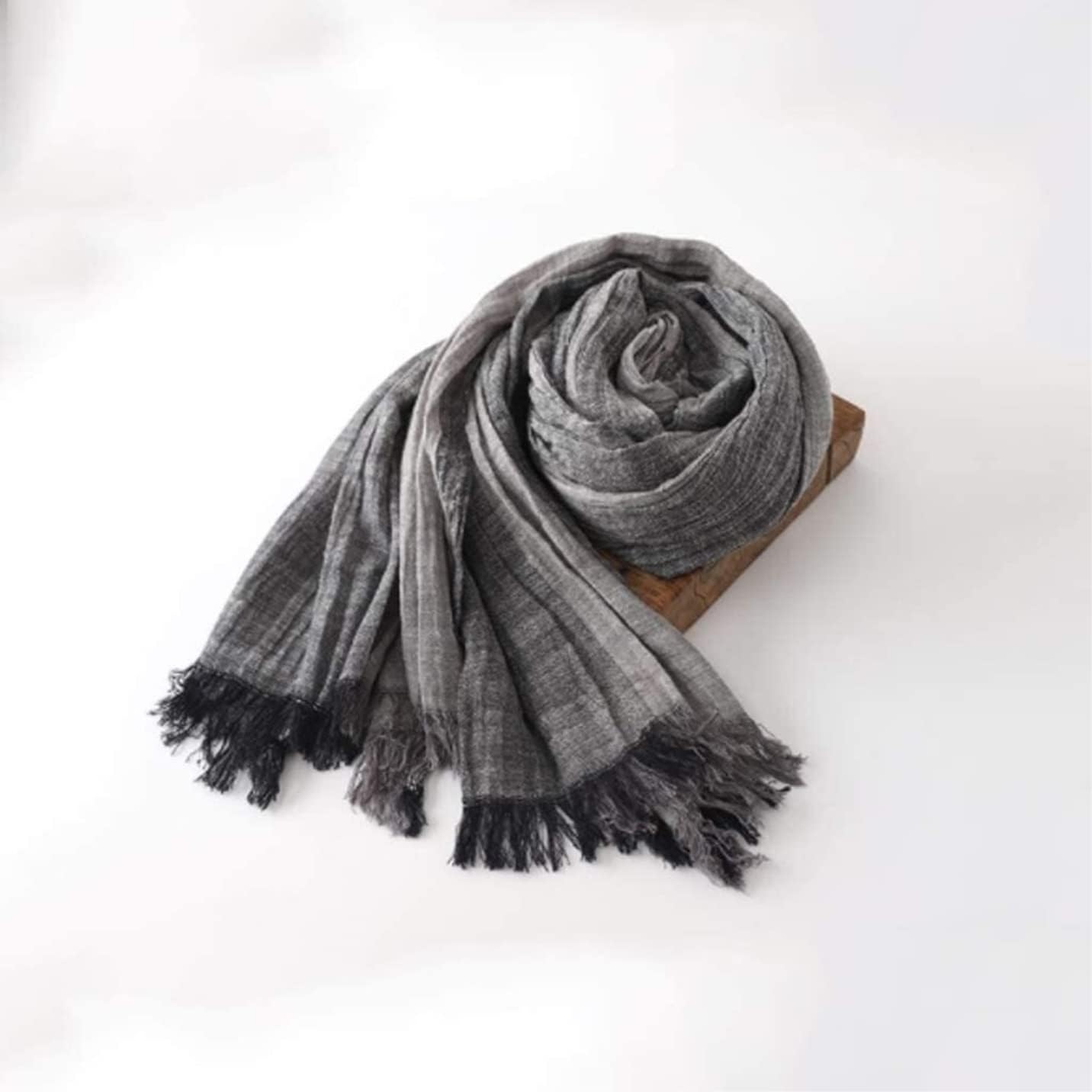 Tograt Scarf Shawl Scarves Wraps Cold Weather Scarves Winter Soft Comfortable Thick Warm Cotton and Linen Scarf (Color : C, Size : 190 * 75cm)