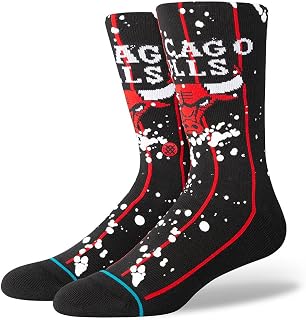 Overspray Chicago Bulls Black LG (US Men's Shoe 9-13, Women's Shoe 11-14)