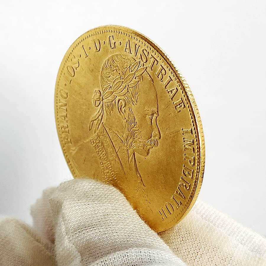 Amazon.co.jp: 1890年 オーストリア王 Frans Josef アンティーク ゴールド コイン フランシス 2 世 金メッキ コイン  : ホビー