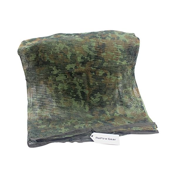 ReFire Gear Tarnung Tarnnetze Netzschal Tarnschal Tactical Mesh Net Schal Armee Draussen Jagd Camo Camouflage Conceal… – Bild 4