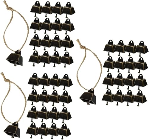 SUPVOX 54 campanas de ganado y oveja, accesorios vintage, decoración de oveja, accesorios de bruja, animales de granja, campanas ruidosas, campanas