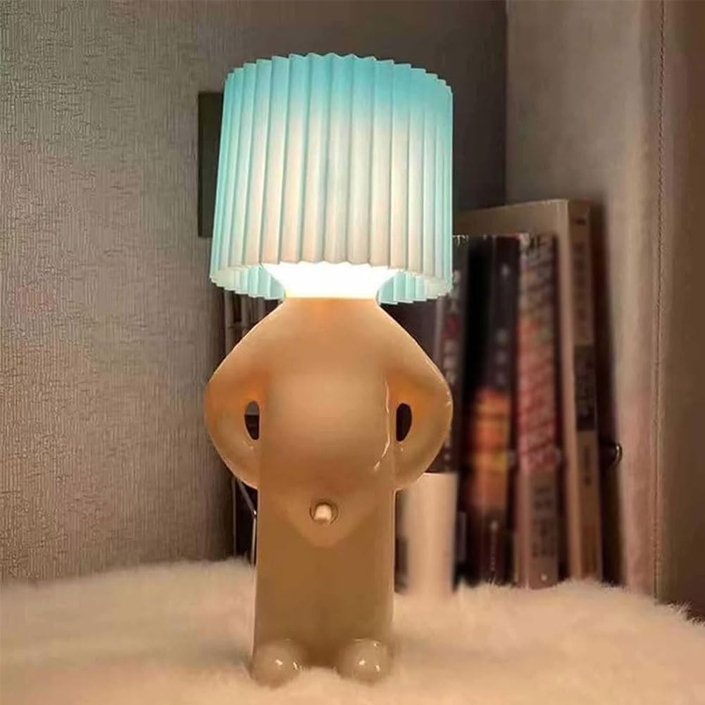 Eine Kreative Lampe des Kleinen Schüchternen Mannes,Lustige LED Tischleuchte,Kreative Tischlampe Mit Schirm,Kreative a Little Shy Man Nachttischlampe,Schlafzimmerlampe,Led Nachttischlampe