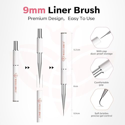 Miniatura 22 de Modelones - Capa superior y capa base de esmalte de uñas de gel que no se borra, 15 ml, remojar para quitar, acabado brilloso, fórmula mejorada