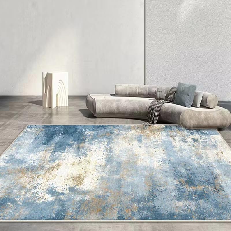 Nordic Abstract Area Rug for Living Room Sofa Decoration Blue...