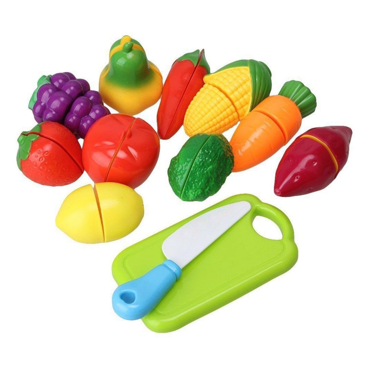 Fruit and Vegetable Cutting Toy Set, Educational Kitchen Tools for Toddlers & Preschoolers Toys Realistic Sliceable Fruits and Vegetable Cutting Toys, for 3 Years and Above Kids (Multicolor) (B0DB8N8YX7) Amazon Price History, Amazon Price Tracker