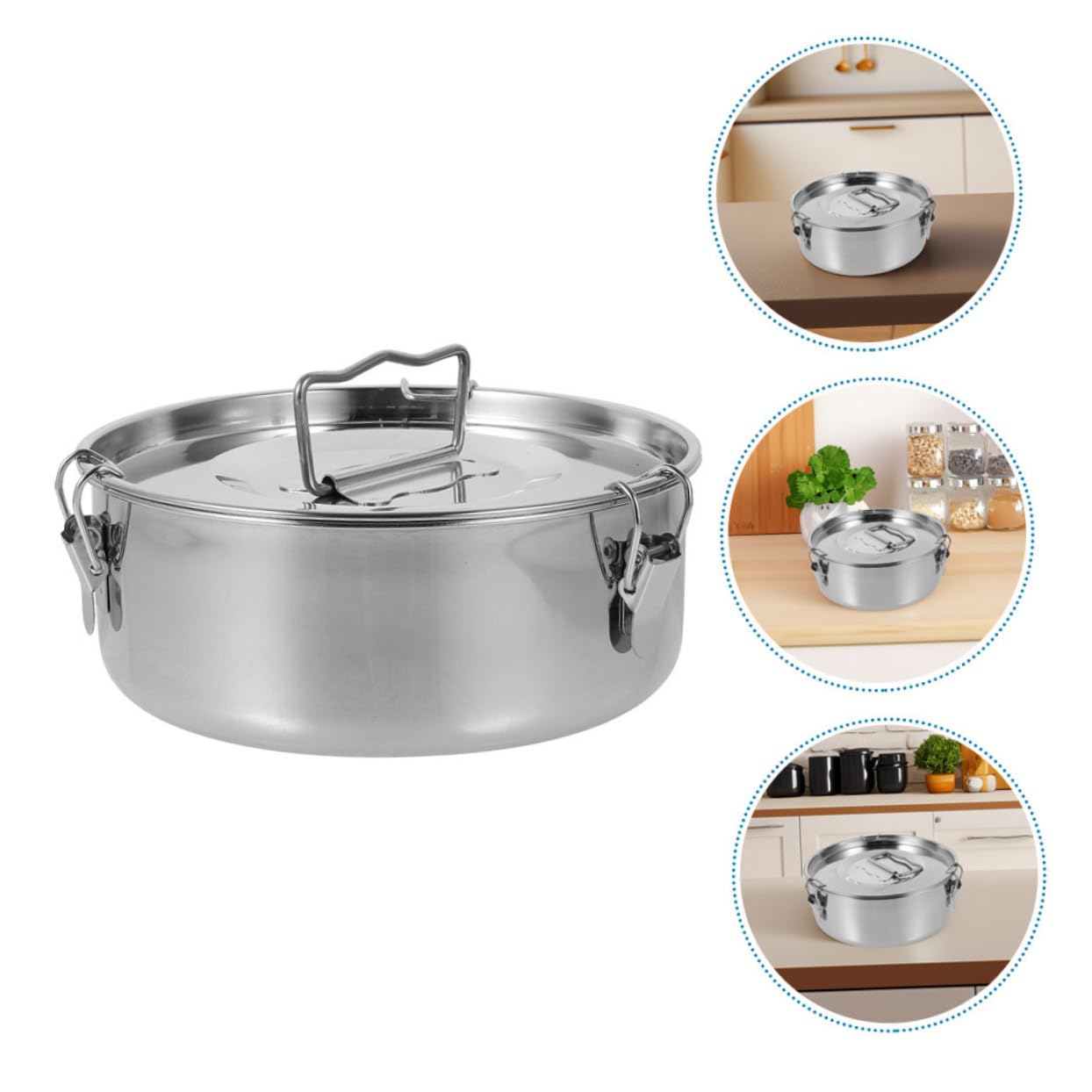 YARNOW Molde De Flanera De Acero Inoxidable Utensilio De Cocina Para Flan Accesorio Para Hornear Flanera Con Tapa Rejilla De Vapor Eficiente Para Cocina