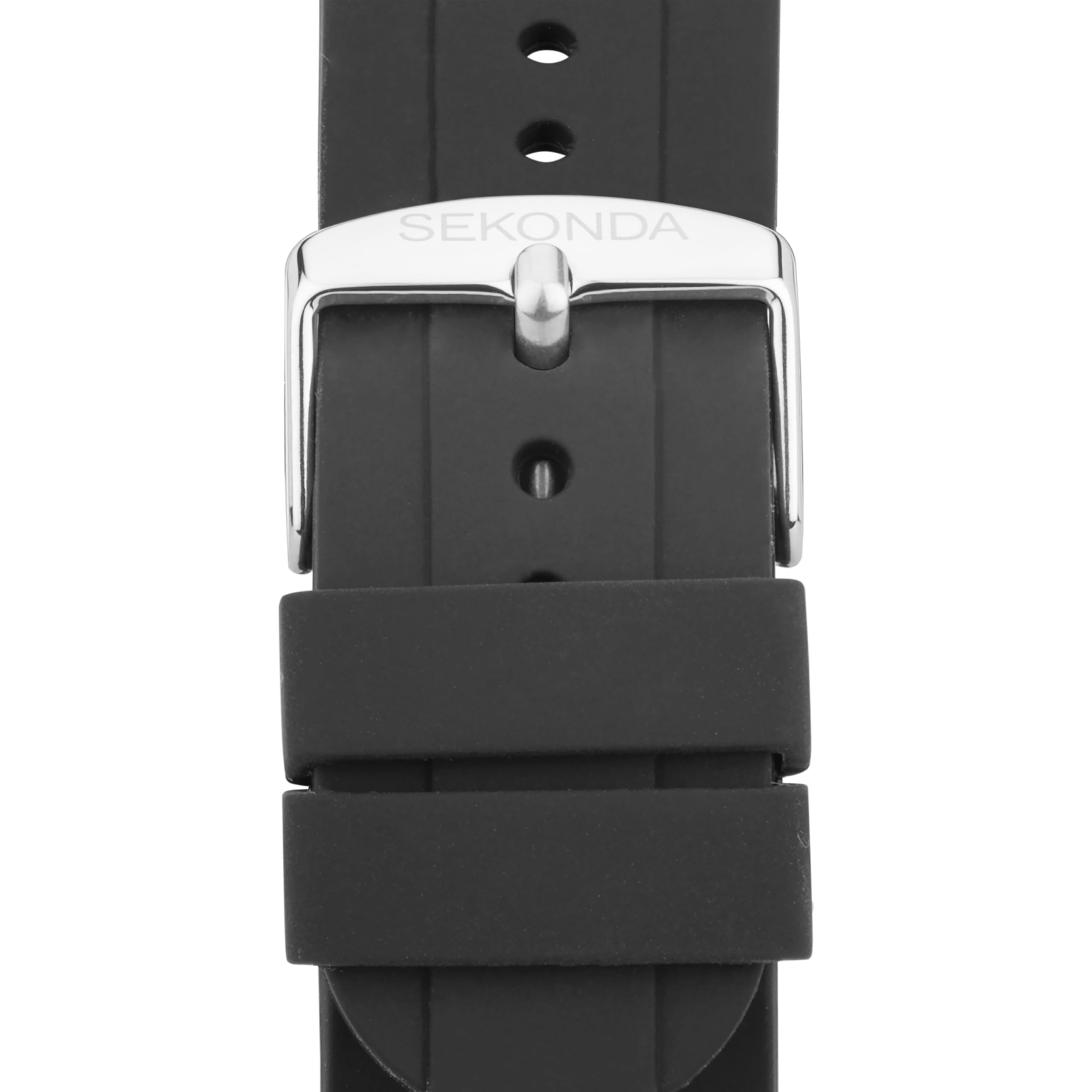 Sekonda Herren-Armbanduhr mit schwarzem Zifferblatt, Analog-Anzeige und schwarzem Armband