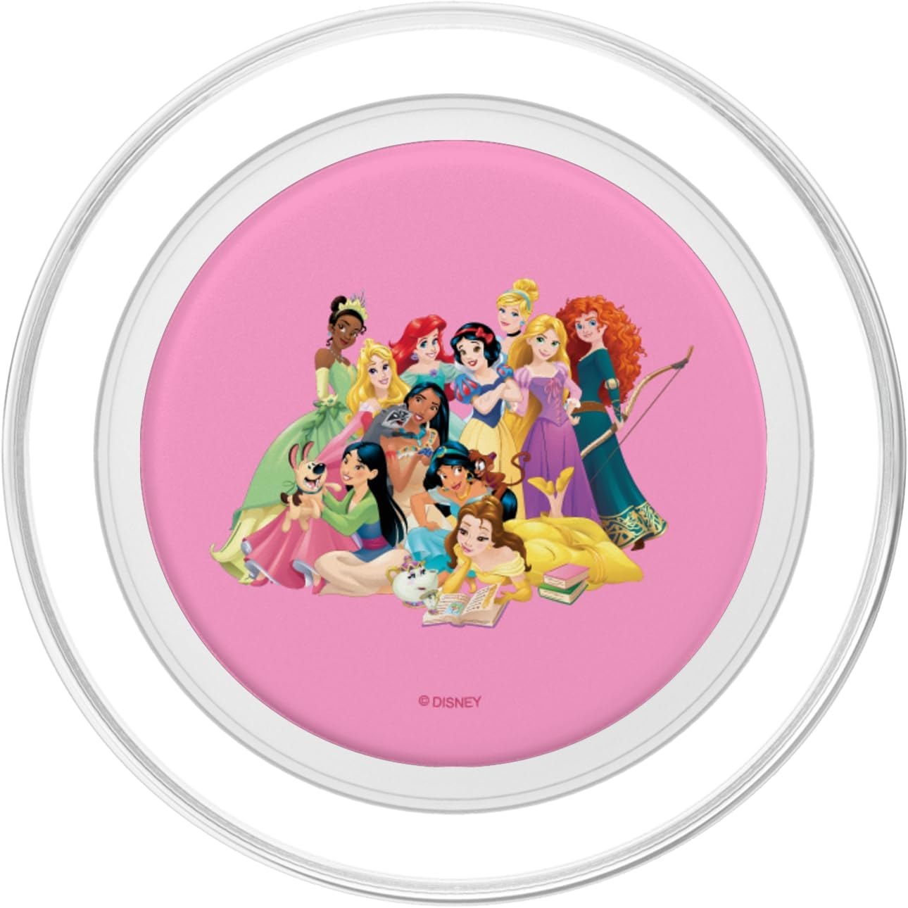 Disney Princesses Group Photo in Pink PopSockets PopGrip for MagSafe