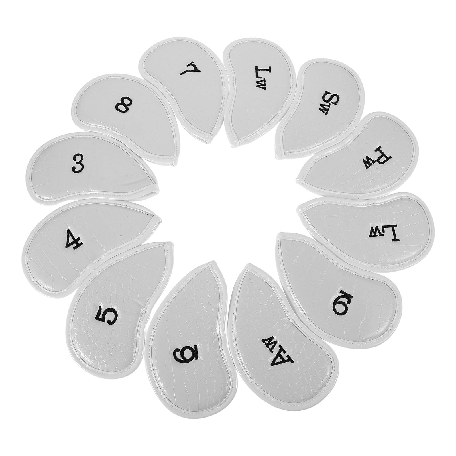 TOYANDONA 12piezas Fundas para Cabezas De Hierro De Golf De PU Protectoras y Elegantes De Palos De Golf para Viajar y Almacenamiento