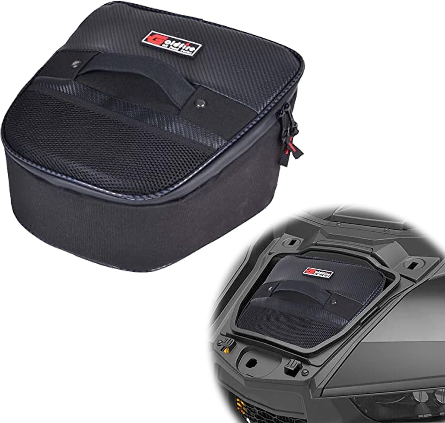 Goldfire RZR Roof Bag UTV Overhead Bag Center Roof Storage Bag Large Capacity Tool Waterproof Gear Bag For 2018-2024 Polaris RZR RS1 Storage Organizers, UTV Underhood Storage Bag for Polaris RZR RS1