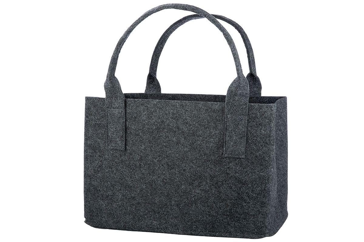 Filztasche in Dunkelgrau oder grau "Katze" Shopper Tragetasche, Handtasche, Geschenk, Einkaufstasche, Tierliebe, Katzenliebe Breite 40cm Filz Kitty Cat