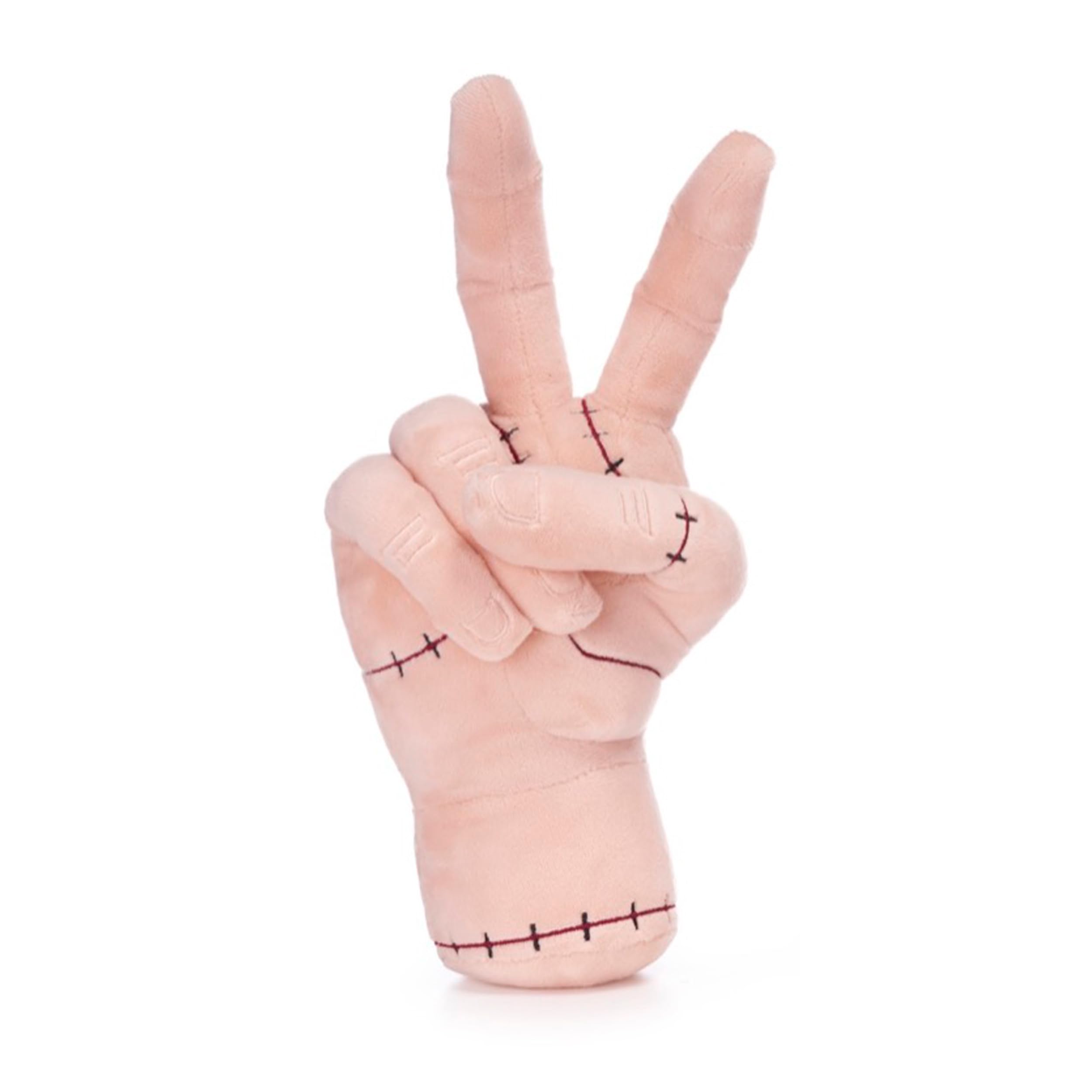 Wednesday 8.5" (21cm) The Thing Hand 'Peace Sign' Plush Soft Toy