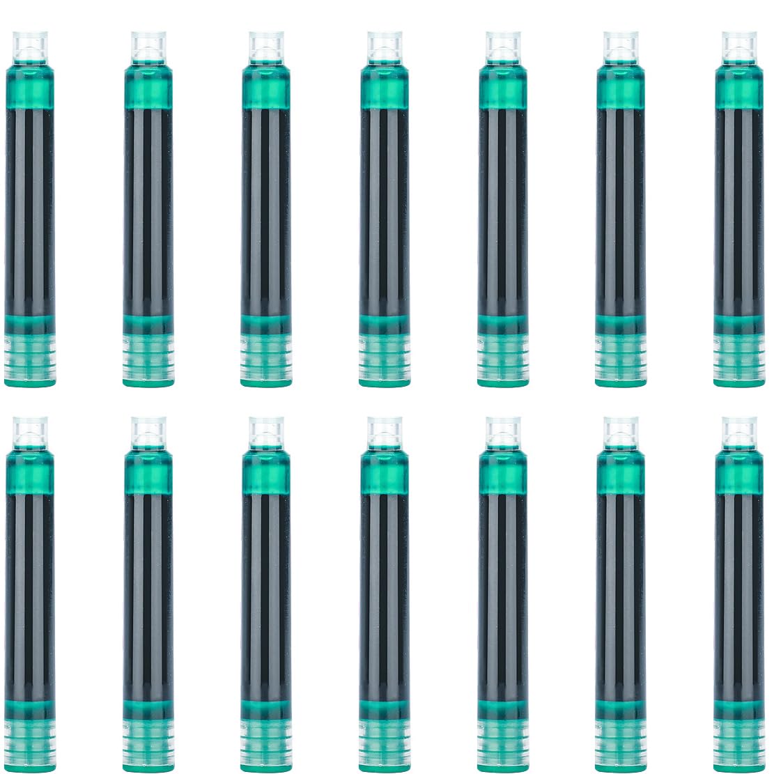 Gullor 35 Pieces Fountain Pen Ink Cartridges with Storage Box, Pen Refills, International Standard Size 2.6 mm Bore Diameter