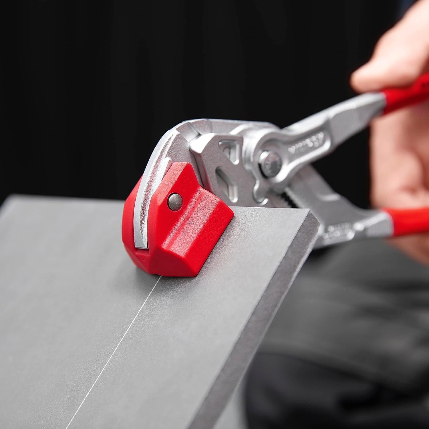 KNIPEX Tenaza para cortar baldosas y azulejos cromado recubiertos de plástico 250 mm, 91 13 250