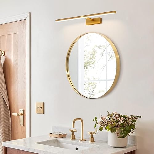Miniatura 3 de Lámpara LED retráctil para tocador de baño - Lámpara frontal de espejo de estilo nórdico para vestidor y aseo, iluminación Blanca fría de 6000 K